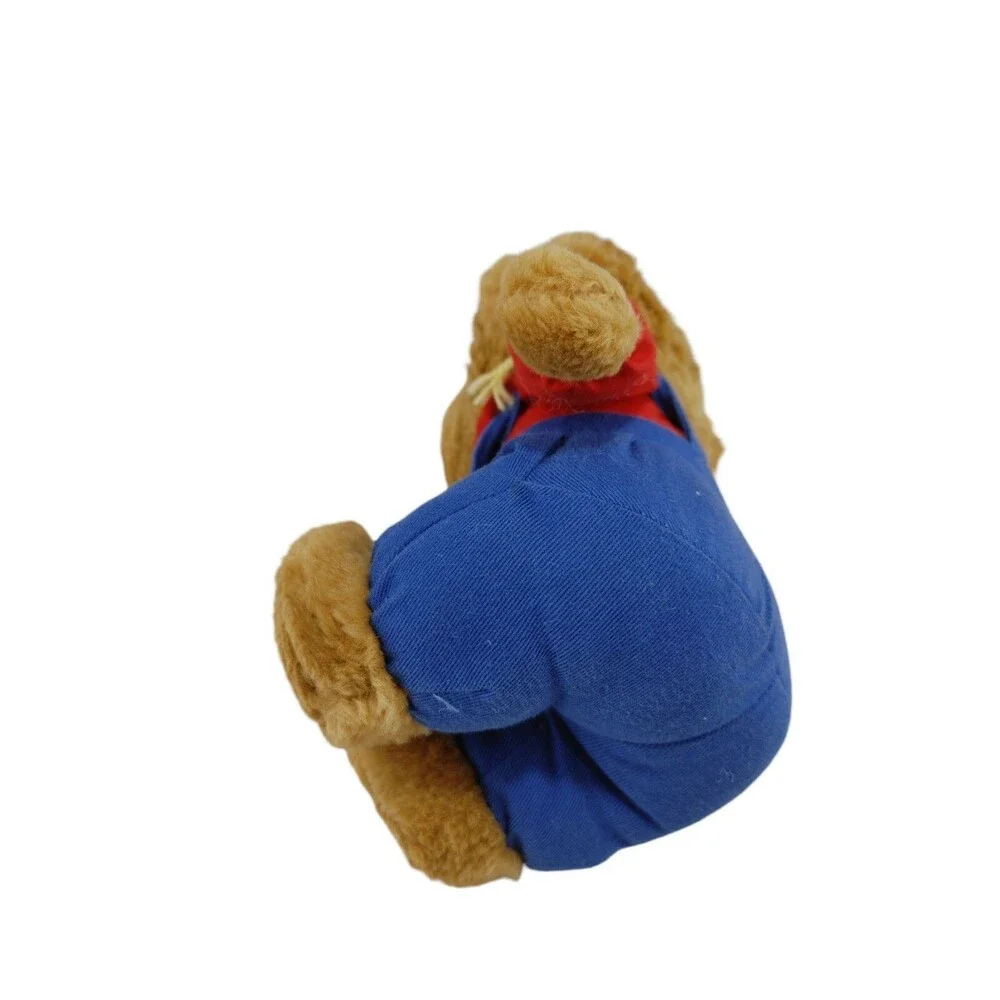 Vintage Berenstain Bears Brother Bear Plush Red Shirt Blue Overalls Stuffed Toy